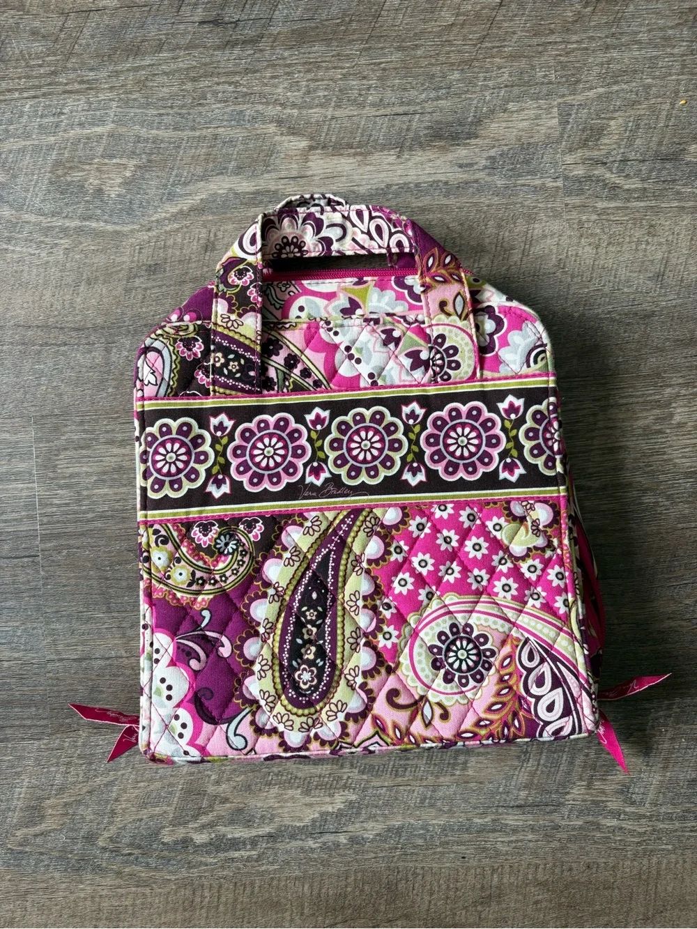Vera Bradley Pink Paisley Quilted Carry-All